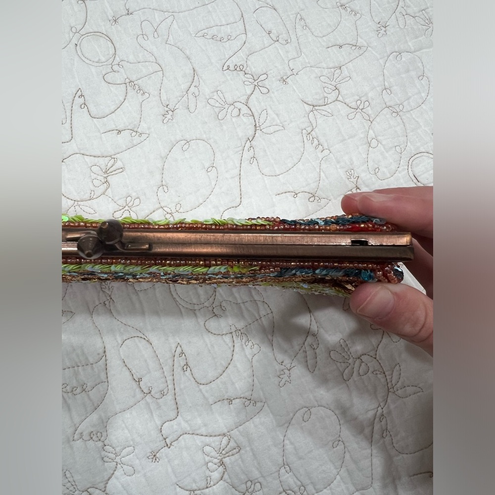 Multicolored Beaded/Sequin Clutch - Picture 3 of 5